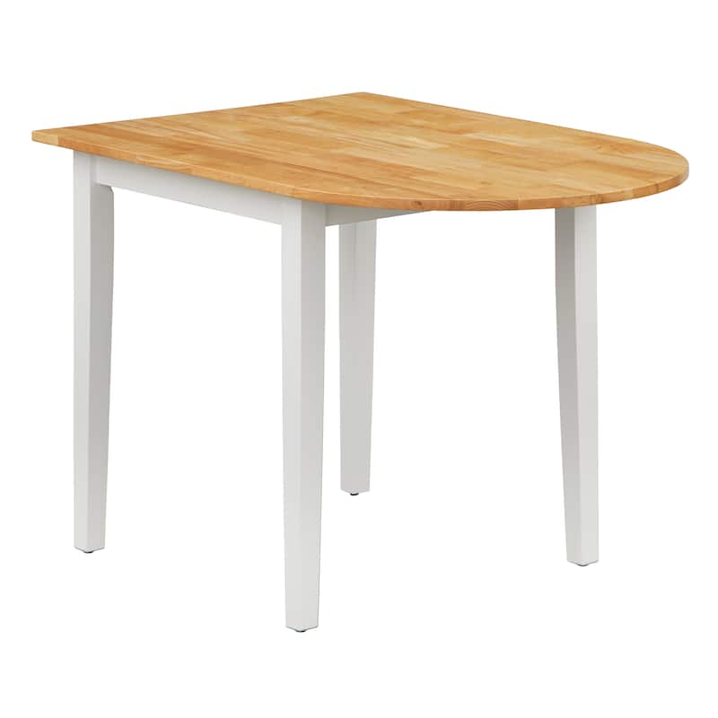Simple Living Country Cottage Solid Wood Drop-Leaf Dining Table