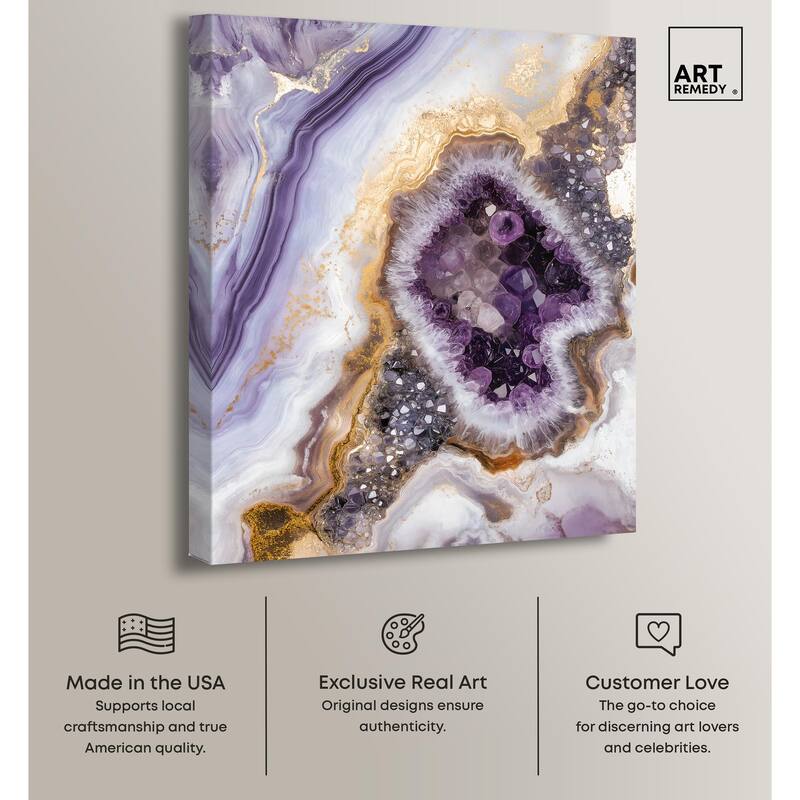 Amethystine Dream II Canvas by Art Remedy, Gallery Wrapped