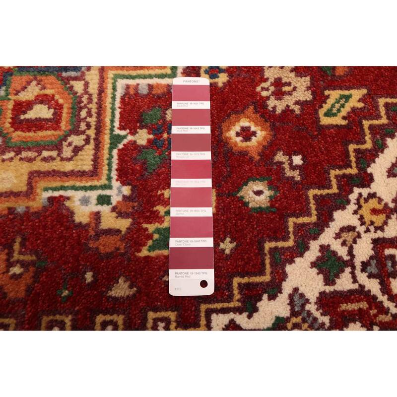 ECARPETGALLERY Hand-knotted Serapi Heritage Red Wool Rug - 4'0 x 6'1