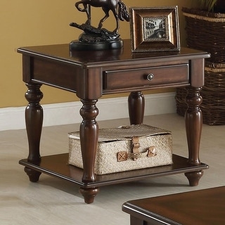 Farrel End Table in Walnut - Bed Bath & Beyond - 36252158