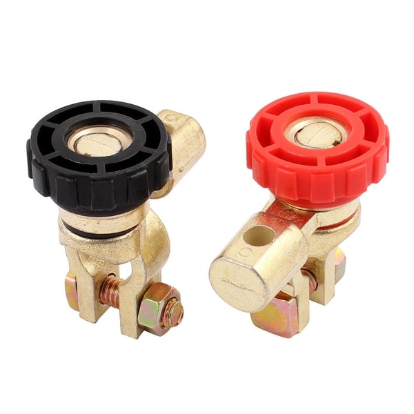 2Pcs Battery Isolator Rotary Cut Off Switch Quick Disconnect Terminal Link  f Car - Red, Gold Tone,Black - Bed Bath & Beyond - 18263090