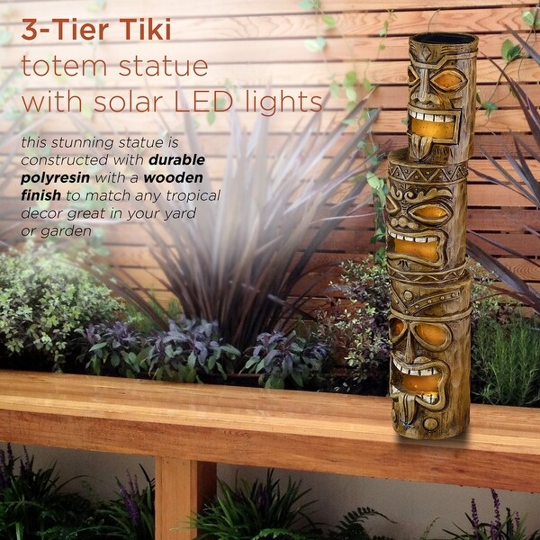 Tiki totem solar lights cheap