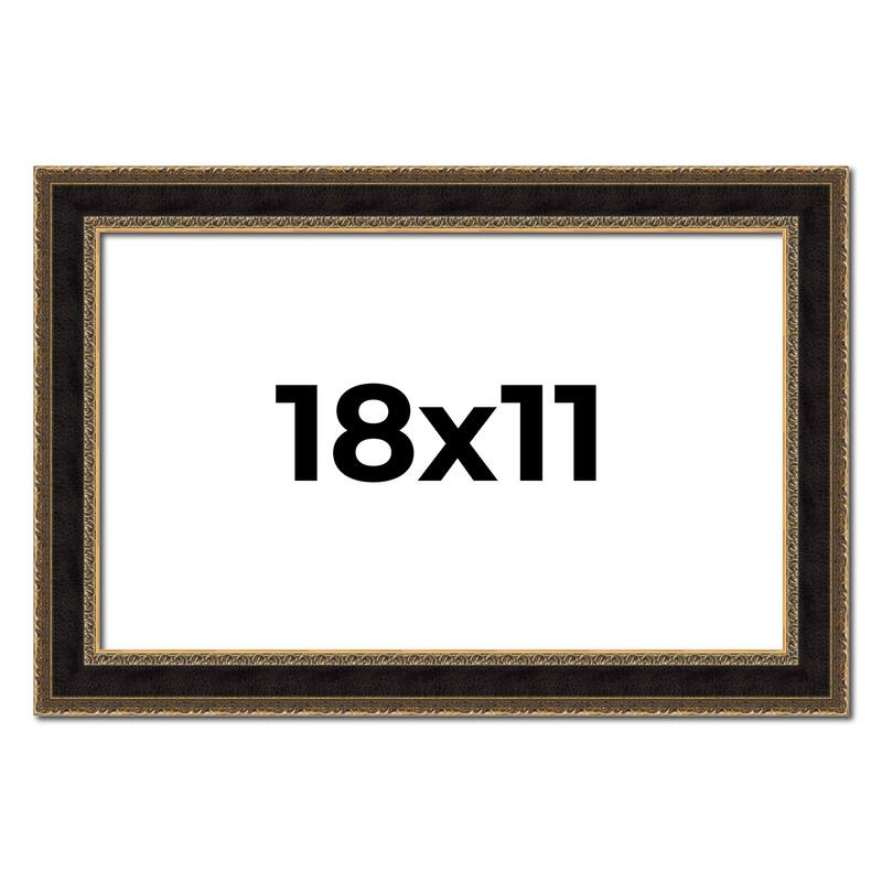 18x11 Frame Gold Antique Vintage Sold Wood Picture Frame | 1.75 Inch