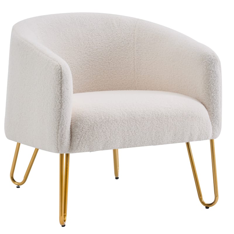 Modern Lite Luxury Gold Legged Accent Chair Versatile Pick for Living Room Bedroom​