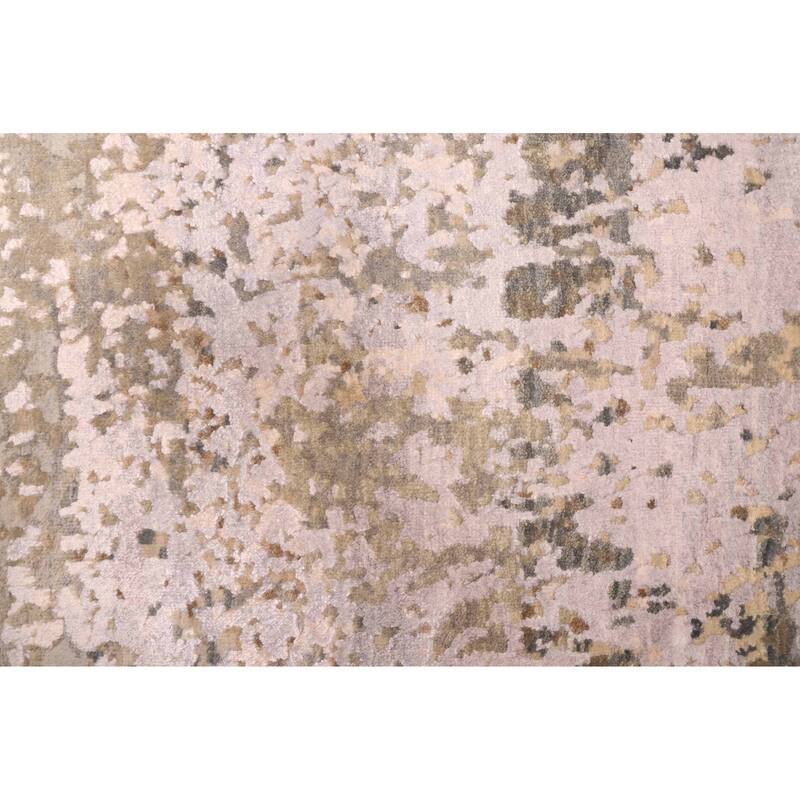 ECARPETGALLERY Hand-knotted Legacy Grey Silk, Wool Rug - 2'5 x 10'3