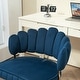 preview thumbnail 29 of 118, Velvet Home Office Desk Chair, Height Adjustable Task Chair, Armless Single Chair with Wheels, 360° Swivel Vanity Chair - N/A