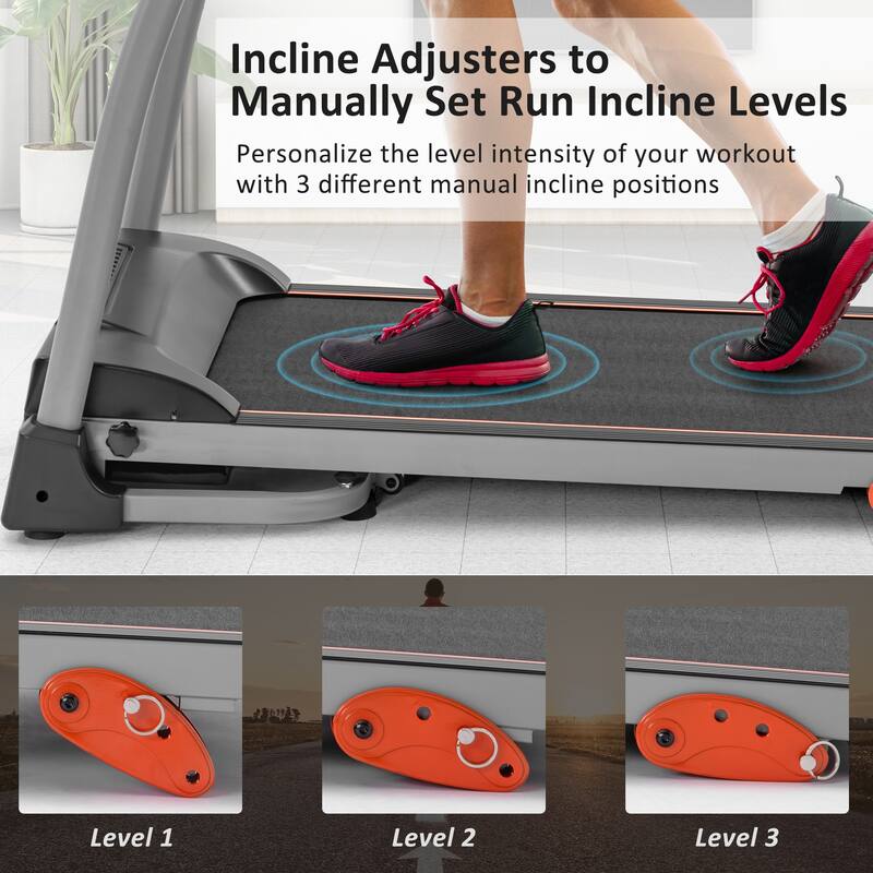 Harper&Bright Designs Electric Easy Folding Treadmill for Home Use