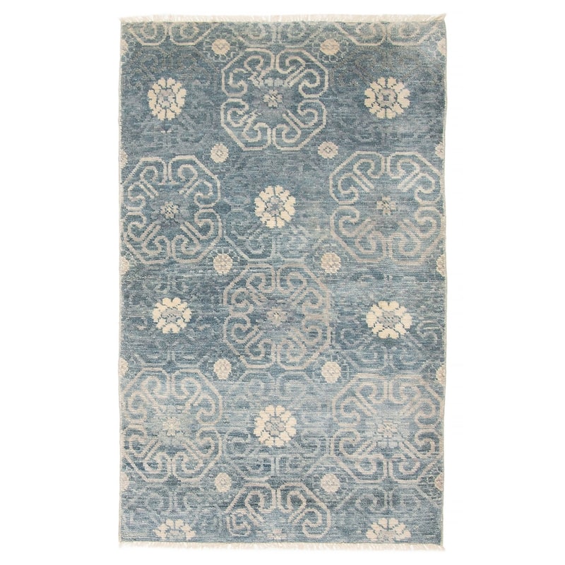 ECARPETGALLERY Hand-knotted Mystique Dark Grey Wool Rug - 3' 6" x 5' 10" - Dark Grey - 3' 6" x 5' 10" - Rectangle