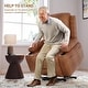 preview thumbnail 9 of 38, Power lift recliner chair with massage, cup holders, and side pocket.