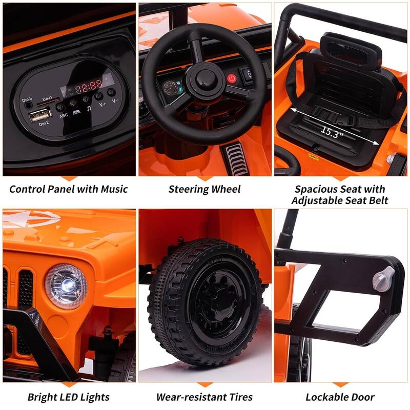 12V Kids Ride On Truck Car with Remote Control