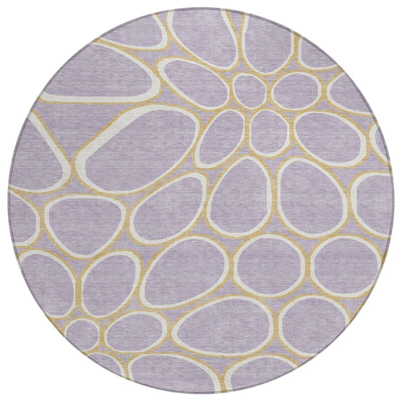 HomeRoots Abstract Transitional Rectangle Outdoor Rug