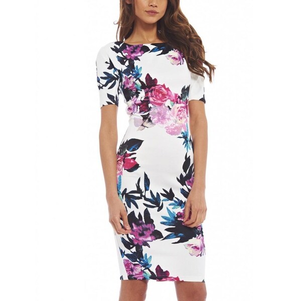 ax paris white floral dress