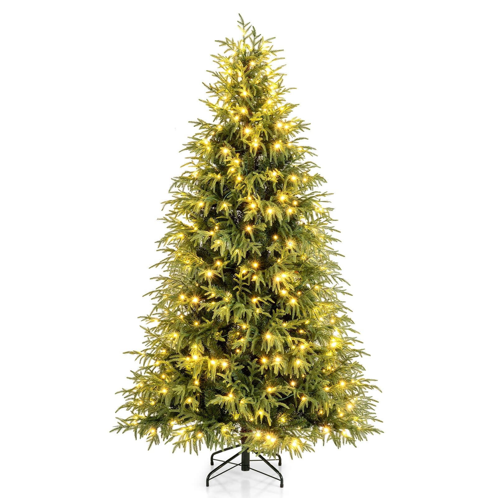 Coatway 7/7.5/8 FT Artificial Pre-Lit Christmas Tree with 400/500