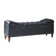 preview thumbnail 4 of 38, Zona 59"W Traditional Faux Leather Tufted Upholstered Storage Bench With Soild Wood Legs and Nailhead Trim By HULALA HOME