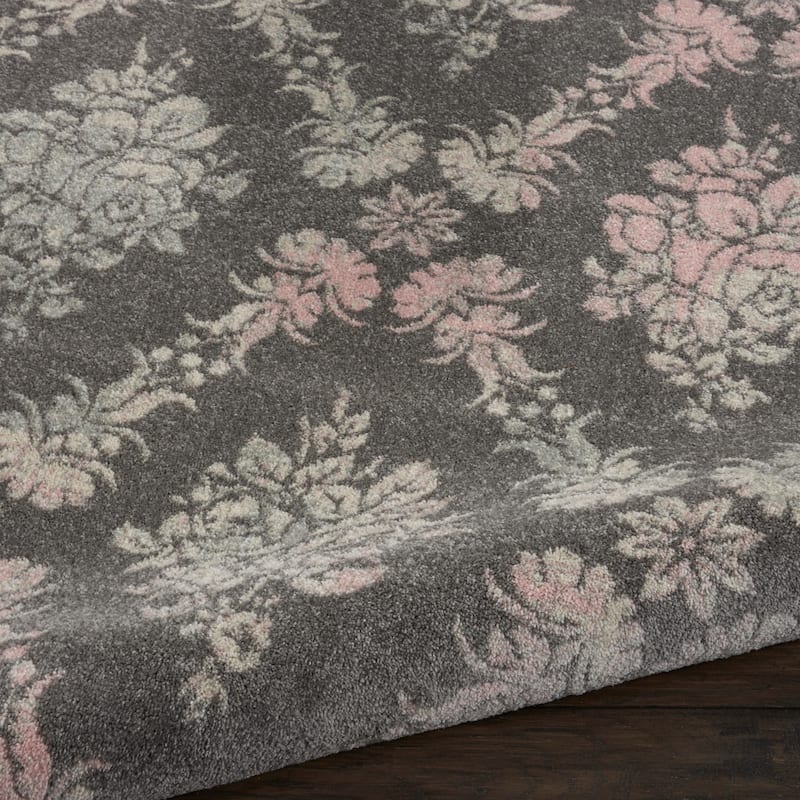 Nourison Tranquil French Country Floral Damask Area Rug