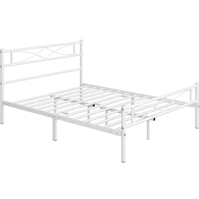 Yaheetech Simple Metal Platform Bed Frame with Curved Design Headboard and Footboard