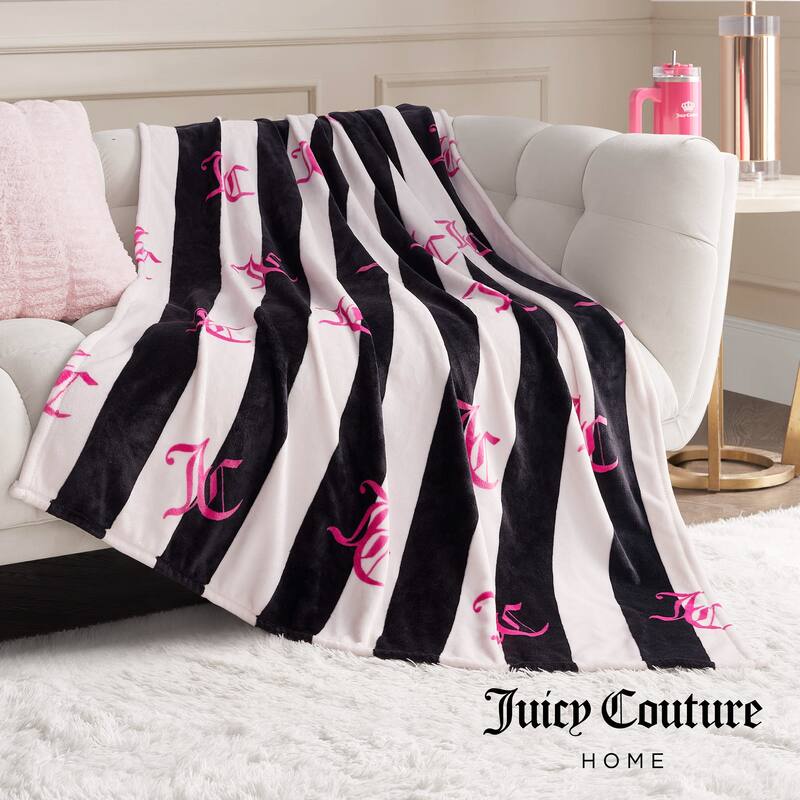 Juicy Couture Cabana 50" x 70" Plush Throws