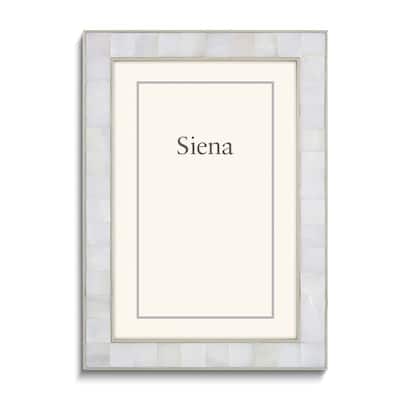 Curata Silver-Tone Mother of Pearl 8x10 Frame