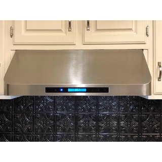 hood ducted cosmo cfm cabinet stainless range steel under silver inch