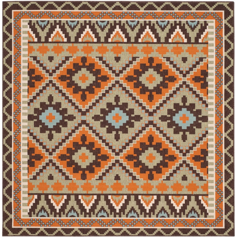 SAFAVIEH Veranda Bukuroshe Indoor/ Outdoor Waterproof Patio Backyard Rug