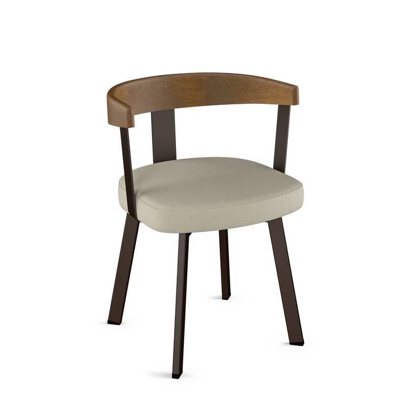 Amisco Lars Dining Chair with Wooden Backrest and Armrests
