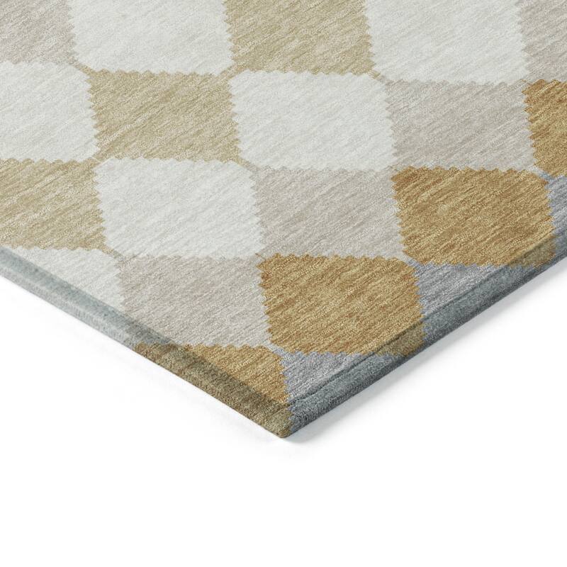HomeRoots Geometric Transitional Rectangle Outdoor Rug