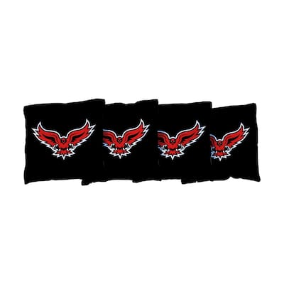 Hartford Hawks Black Cornhole Bags