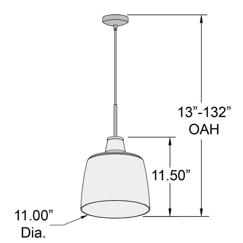 Access Lighting Simplicite Black Round Pendant with Clear Wavy Glass Shade