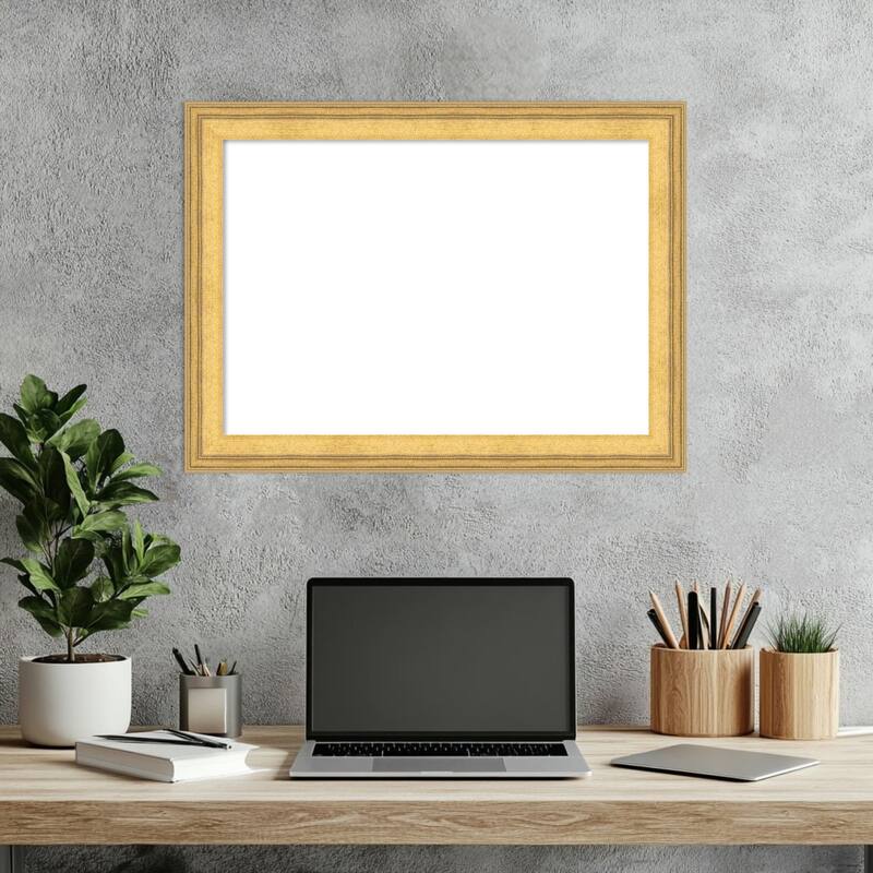 Owen Gold Framed Dry Erase Magnetic Board