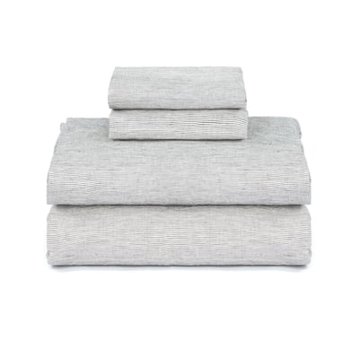 100% French Linen Sheet Set by BOKSER HOME