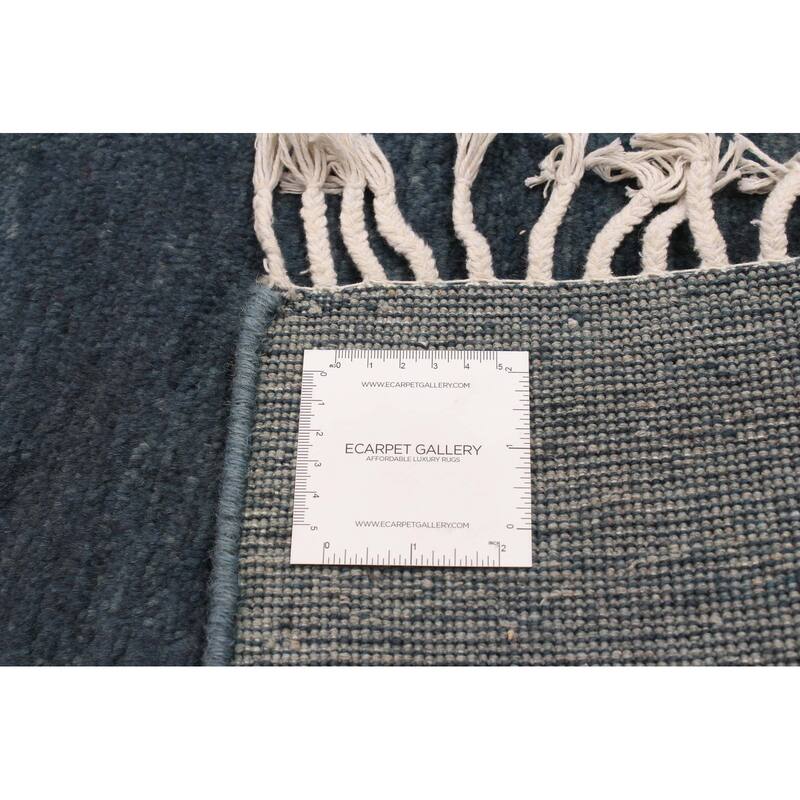 ECARPETGALLERY Hand-knotted Pak Finest Gabbeh Dark Blue Wool Rug - 4'1 x 6'2