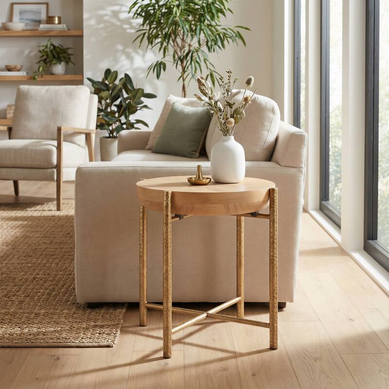 Halva Side Table Natural - Natural