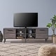 preview thumbnail 9 of 14, Dontae Mid-century Modern TV Stand by Christopher Knight Home Grey