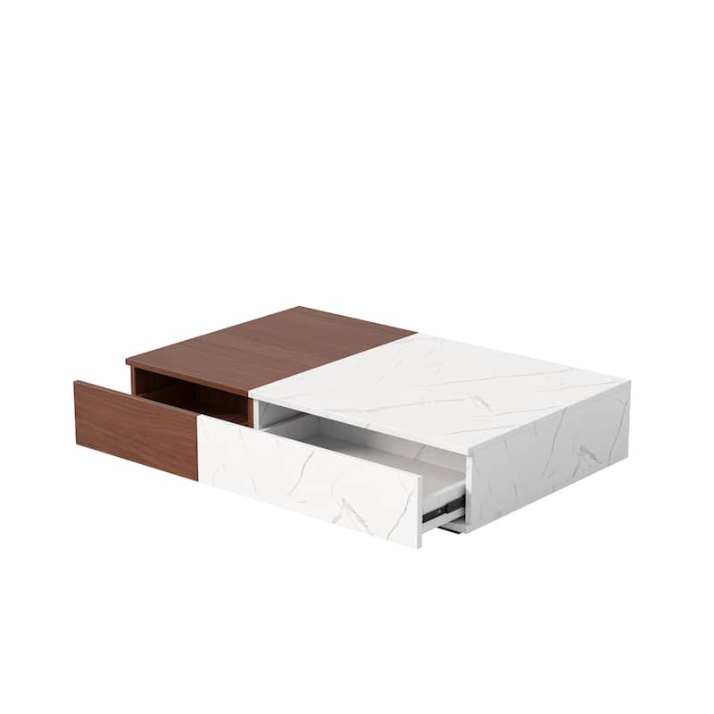 Rectangular End Table Center Table Retro Side Table