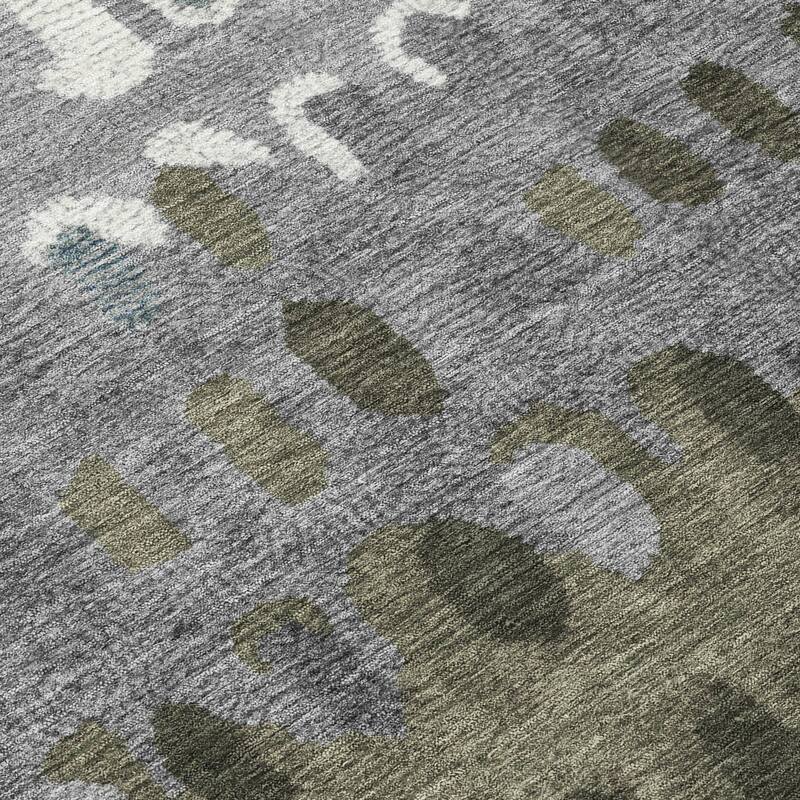 Machine Washable Indoor/ Outdoor Modern Trezze Chantille Rug