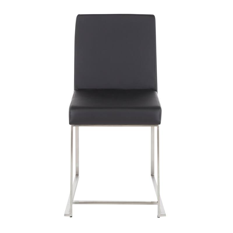 Silver Orchid Forrest High Back Stainless Steel Dining Chair (Set of 2)