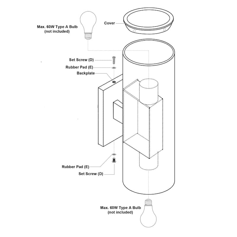 Bellevue VXWS87320 Empathy 2 Light 20" Tall Outdoor Wall Sconce -