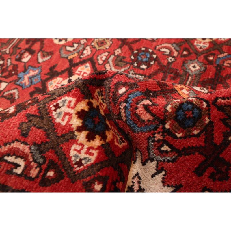 ECARPETGALLERY Hand-knotted Andelz Red Wool Rug - 3'5 x 11'0