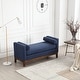 preview thumbnail 13 of 29, 53.5"W Elegant Upholstered Bench with Pillows for End of Bed, Bedroom, Living Room