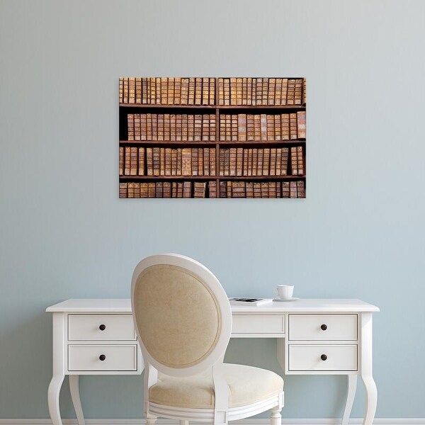 Easy Art Prints Scott T. Smith's 'Old Books In Ajaccio Municipal Library' Premium Canvas Art