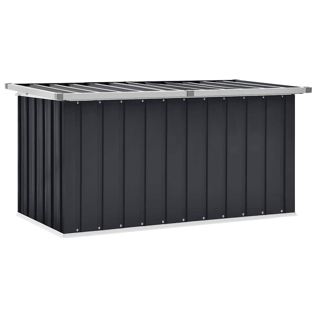 vidaXL Storage Box Anthracite Galvanized steel, plastic Medium - 50.8 x 50.8 x 25.6