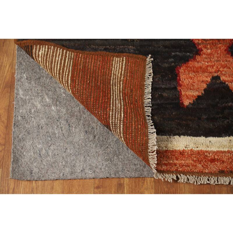 Moroccan Oriental Area Rug Handmade Bedroom Wool Carpet - 8'6" x 9'11"