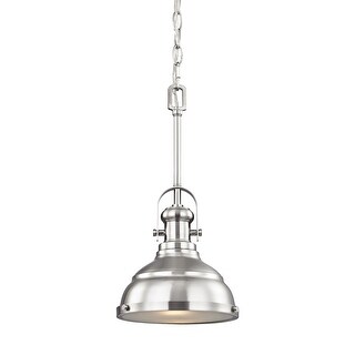 Blakesley 1-Light Pendant in Brushed Nickel with Frosted Glass