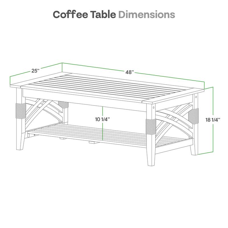 Cambridge Casual Carmel 4-Piece Indonesian Teak Patio Conversation Set