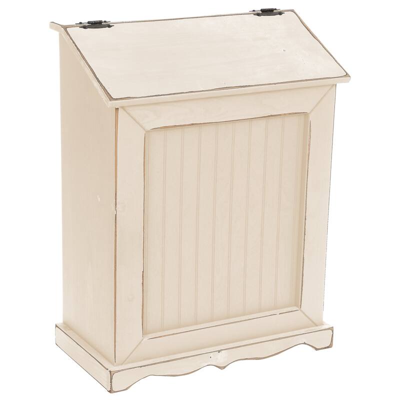 Farmhouse Lift-Top Hamper - Tan