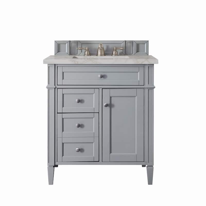 James Martin Vanities 650-V30-3VSL Brittany 30" Single Basin Poplar - Urban Gray