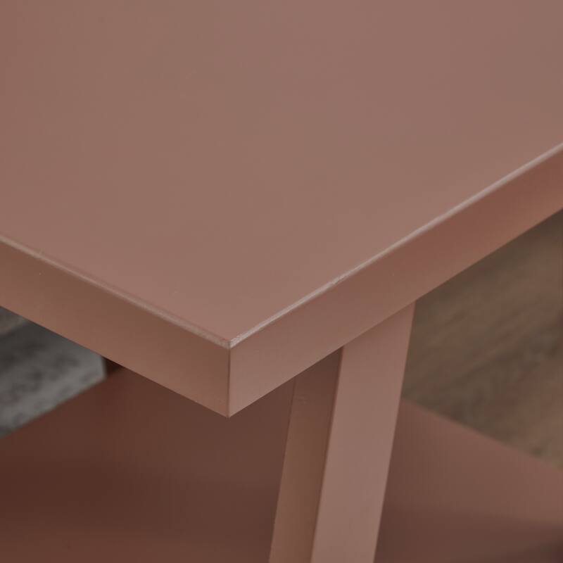 The Gray Barn Cedar Ridge Contemporary Replicated Wood Shelf End Table