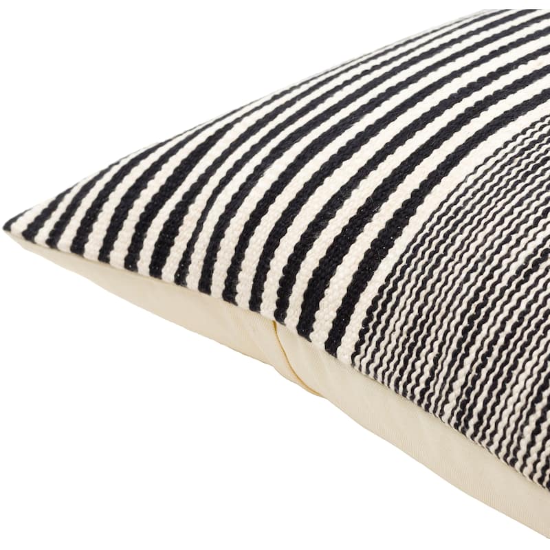 Effie Contrasting Stripes Throw Pillow