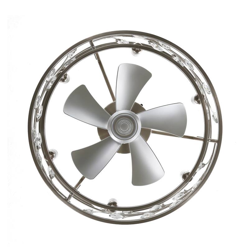 20" Modern 5-Blade Caged Ceiling Fan with Light Kit and Remote