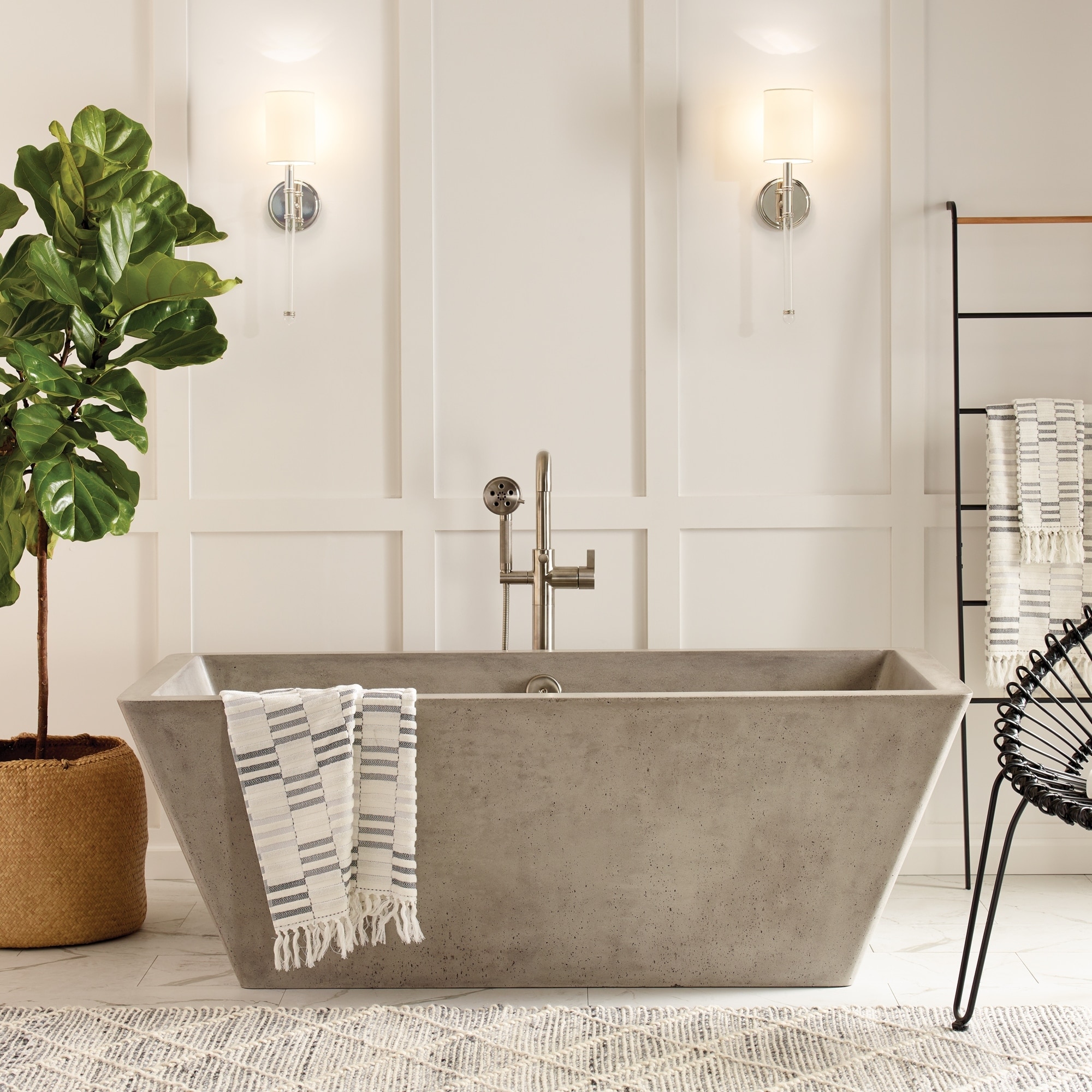Mendocino NativeStone Freestanding Soaking Tub
